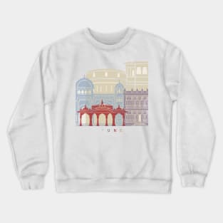 Pune skyline poster Crewneck Sweatshirt